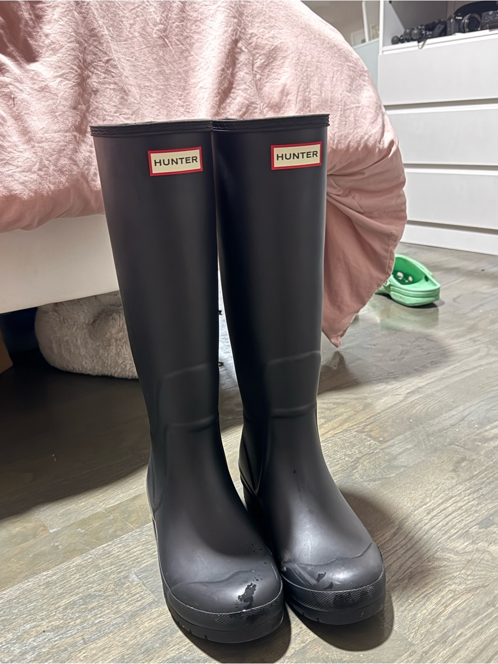 Hunter Women’s Matte Black Tall Rain Boots